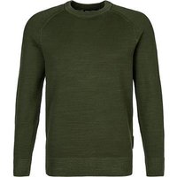 Marc O'Polo Herren Pullover grün Baumwolle unifarben von Marc O'Polo