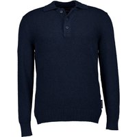 Marc O'Polo Herren Polo Pullover blau unifarben von Marc O'Polo