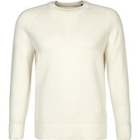 Marc O'Polo Herren Pullover Weiß Baumwolle unifarben von Marc O'Polo