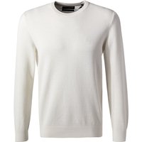 Marc O'Polo Herren Pullover weiß Baumwolle unifarben von Marc O'Polo