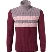 Marc O'Polo Herren Rollkragenpullover rot gestreift von Marc O'Polo