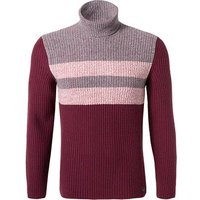 Marc O'Polo Herren Rollkragenpullover rot gestreift von Marc O'Polo