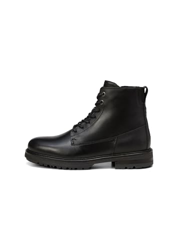 Marc OߴPolo Herren Boots aus Leder zum Schnüren, Schwarz (Black), 44 von Marc O'Polo