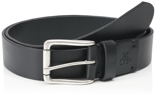 Marc O'Polo Herren Sean Gürtel, Black, 90 von Marc O'Polo