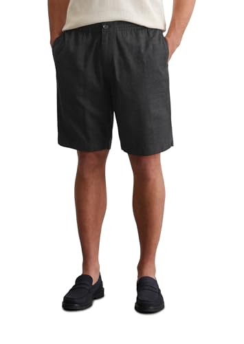 Marc O'Polo Herren Shorts aus Bio-Baumwolle Knielang, Schwarz (Black), 33 von Marc O'Polo