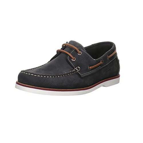 Marc O'Polo Herren Slipper Schuhe Slipper Logoschriftzug Nubukleder Freizeit Elegant Slip-Ons Uni bootsschuh von Marc O'Polo