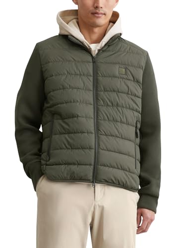 Marc O'Polo Herren Steppjacke mit Stoffärmeln wasserabweisend, Grün (Neverland Iron), XL von Marc O'Polo