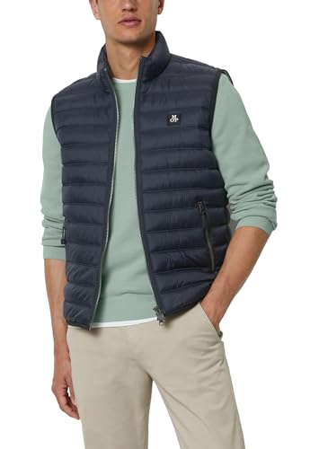 Marc O'Polo Herren Steppweste gefüttert wasserabweisend, Blau (Dark Navy), XXL von Marc O'Polo