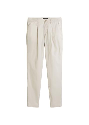 Marc O'Polo Herren Stoffhose mit Stretch-Anteil Tapered Fit, Beige (Gray Silk), W34/L32 von Marc O'Polo