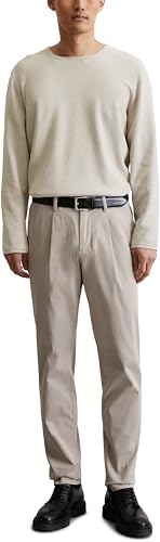 Marc O'Polo Herren Strickpullover aus Bio-Baumwolle mit Piqué-Struktur, Grau (Dapple Gray), XXL von Marc O'Polo