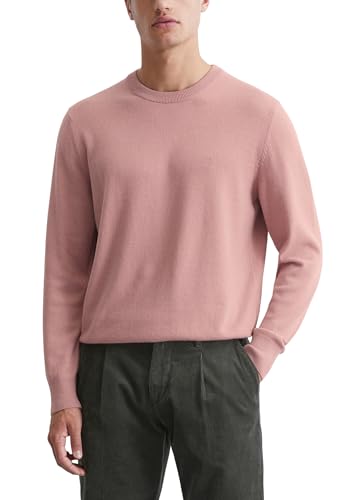 Marc O'Polo Herren Strickpullover mit Rundhalsausschnitt klassisch, Rosa (African Violet), L von Marc O'Polo
