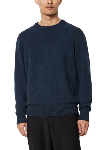 Marc OߴPolo Herren Strickpullover mit Rundhalsausschnitt weich, Blau (Dark Navy), XXL von Marc O'Polo