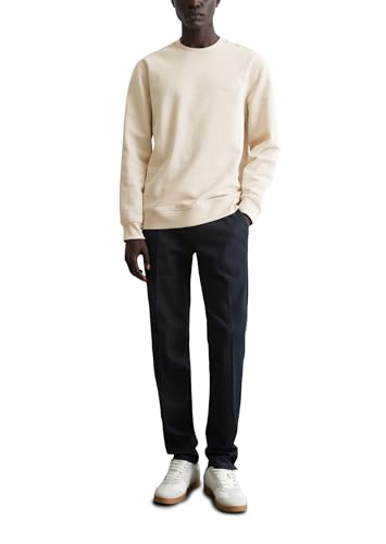 Marc O'Polo Herren Sweatshirt aus Bio-Baumwolle Regular Fit, Beige (Gray Silk), XL von Marc O'Polo