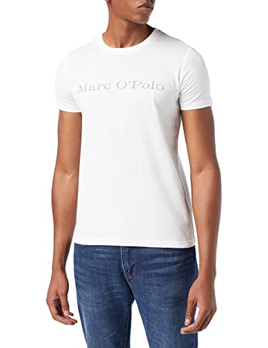 Marc O'Polo Herren 51230 Herren T-Shirt mit Inside-Print, Weiss (White 100), XXL von Marc O'Polo