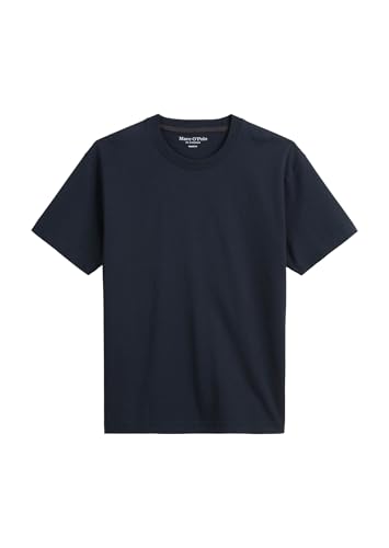Marc O'Polo Herren T-Shirt Relaxed 522206451156 - schwarz (DE/NL/SE/PL, Alphanumerisch, XXL, Regular, Regular, Standard, Dark Navy) von Marc O'Polo