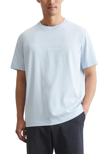 Marc O'Polo Herren T-Shirt aus Bio-Baumwolle Basic, Blau (Starlight), S von Marc O'Polo