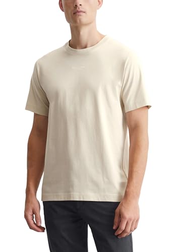 Marc O'Polo Herren T-Shirt aus Bio-Baumwolle Basic, Beige (Gray Silk), XXL von Marc O'Polo
