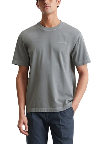 Marc O'Polo Herren T-Shirt aus Bio-Baumwolle Basic, Grau (Berlin Breeze), M von Marc O'Polo