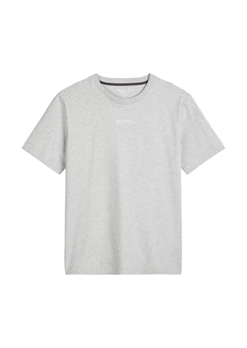 Marc O'Polo Herren T-Shirt aus Bio-Baumwolle Regular Fit, Grau (Silver Gray Melange), XL von Marc O'Polo