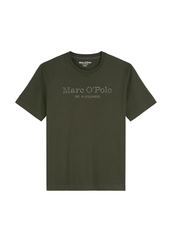 Marc O'Polo Herren T-Shirt aus Bio-Baumwolle Regular Fit, Grün (Neverland Iron), S von Marc O'Polo