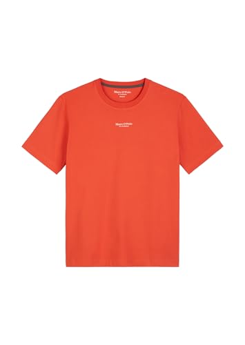 Marc O'Polo Herren T-Shirt aus Bio-Baumwolle Regular Fit, Orange (Sweet Pepper), XS von Marc O'Polo