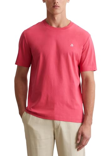 Marc O'Polo Herren T-Shirt aus Bio-Baumwolle Regular Fit, Rosa (Raspberry Pink), S von Marc O'Polo