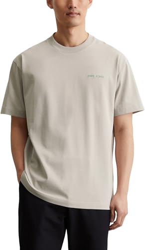 Marc O'Polo Herren T-Shirt aus Bio-Baumwolle Relaxed Fit, Grau (Dapple Gray), S von Marc O'Polo