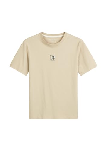 Marc O'Polo Herren T-Shirt aus Bio-Baumwolle mit Rundhalsausschnitt, Beige (Pure Cashmere), XXL von Marc O'Polo
