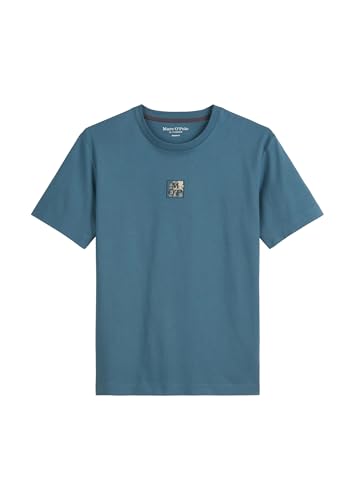 Marc O'Polo Herren T-Shirt aus Bio-Baumwolle mit Rundhalsausschnitt, Blau (Storm), 3XL von Marc O'Polo