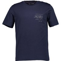 Marc O'Polo Herren T-Shirt blau Baumwolle von Marc O'Polo