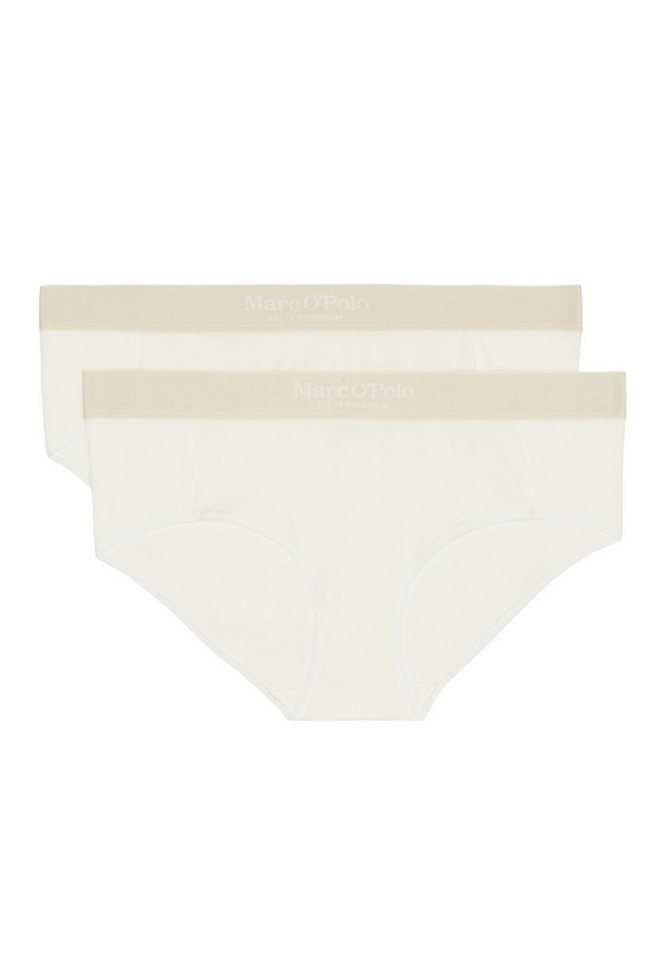 Marc O'Polo Hipster 2er Pack Iconic Rib (Spar-Set, 2-St) Hipster - Baumwolle - Atmungsaktiv - Atmungsaktiv und elastisch von Marc O'Polo