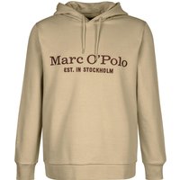 Marc O'Polo Herren Hoodie beige Baumwolle unifarben von Marc O'Polo