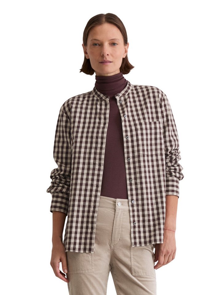 Marc O'Polo Karobluse regular fit aus softem Baumwoll-Flanell von Marc O'Polo