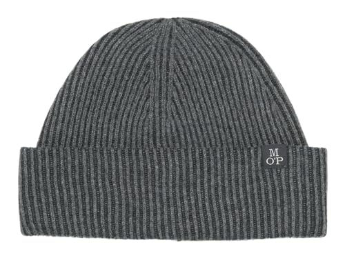 Marc O'Polo Knitted Hat Tuck Structure Graphite Grey Melange von Marc O'Polo