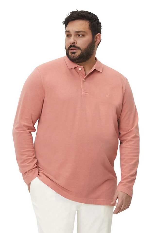 Marc O'Polo Langarm-Poloshirt aus Bio-Baumwolle mit Elasthan von Marc O'Polo