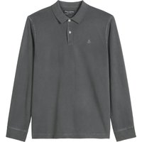 Marc O'Polo Langarm-Poloshirt in Washed-Optik, Regular FIt in XXL von Marc O'Polo