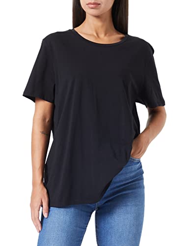 Marc O'Polo Damen T-Shirt aus Bio-Baumwolle Regular Fit, Schwarz (Black), XL von Marc O'Polo