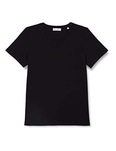 Marc O'Polo Damen T-Shirt aus Bio-Baumwolle Regular Fit, Schwarz (Black), XL von Marc O'Polo