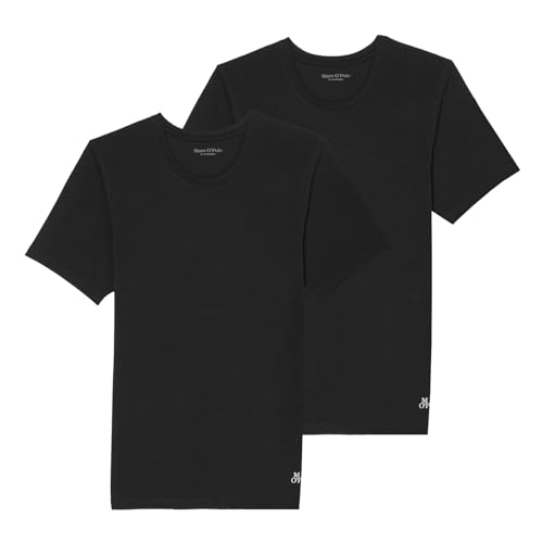 Marc O'Polo Men Essentials 2-Pack Crew Neck Shirt, Black von Marc O'Polo