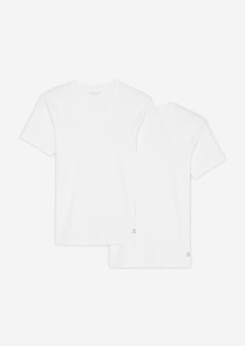 Marc O'Polo Men Essentials 2-Pack V-Neck Shirt, White von Marc O'Polo