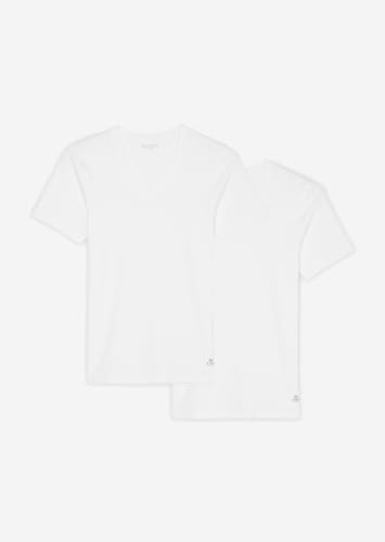 Marc O´Polo Men Essentials 2-Pack V-Neck Shirt, White von Marc O´Polo
