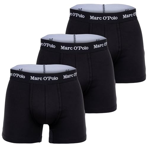 Marc O'Polo Men's Essentials 3-Pack Boxer Shorts, Black, Extra Large von Marc O'Polo
