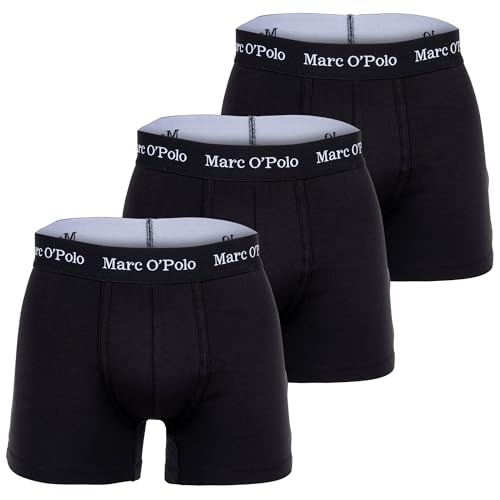 Marc O´Polo Men's Essentials 3-Pack Boxer Shorts, Black, Large von Marc O´Polo