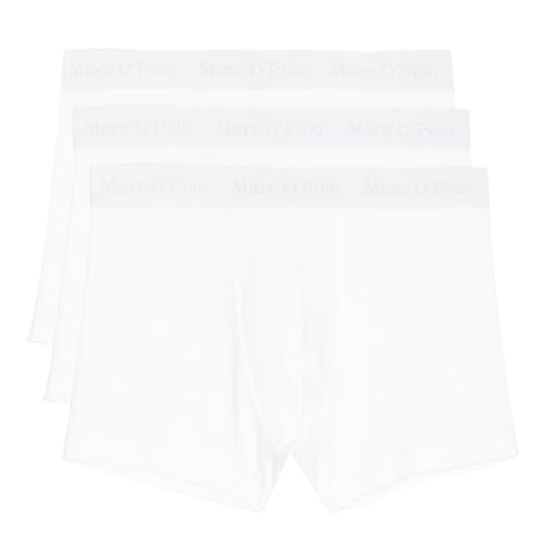 Marc O´Polo Men's Essentials 3-Pack Boxer Shorts, White, Extra Large von Marc O´Polo