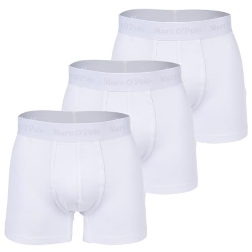Marc O´Polo Men's Essentials 3-Pack Boxer Shorts, White, Large von Marc O'Polo