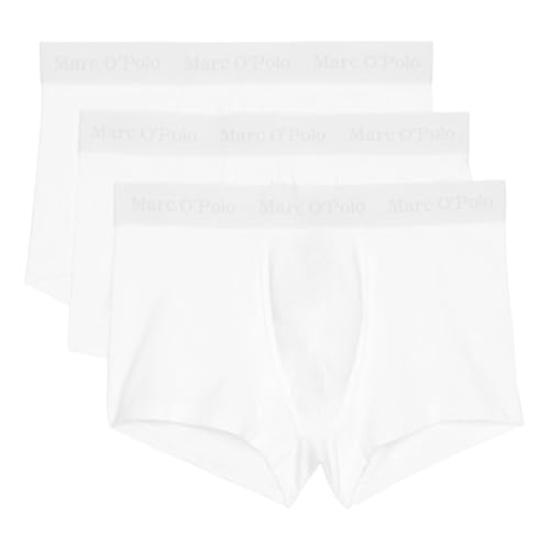 Marc O'Polo Men's Essentials 3-Pack Trunks, White, Extra Large von Marc O'Polo