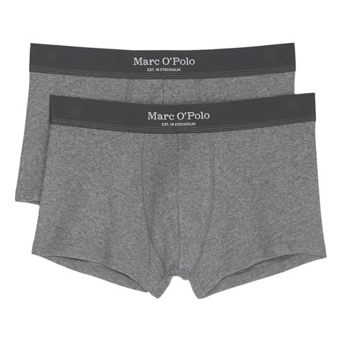 Marc O´Polo Men's Iconic Rib 2-Pack Trunks, Grey, Extra Large von Marc O'Polo