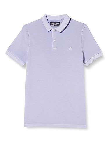 Marc O'Polo Men's M22249653190 Poloshirt, Short Sleeve, Rib Collar, lavander, M von Marc O'Polo