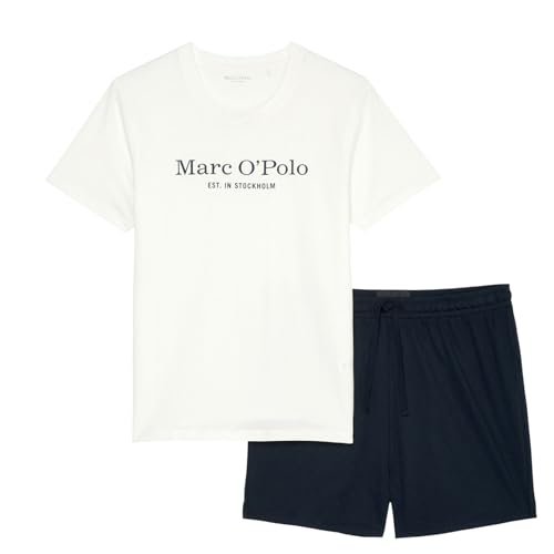 Marc O´Polo Men's Mix&Match Short Pyjama Pajama Set, Navy/White, Extra Large von Marc O'Polo