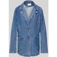 Marc O'Polo Oversized Jeansblazer aus Lyocell-Baumwoll-Mix in Blau Melange, Größe 44 Marc O'Polo Oversized Jeansblazer aus Lyocell-Baumwoll-Mix in Blau Melange, Größe 44 von Marc O'Polo